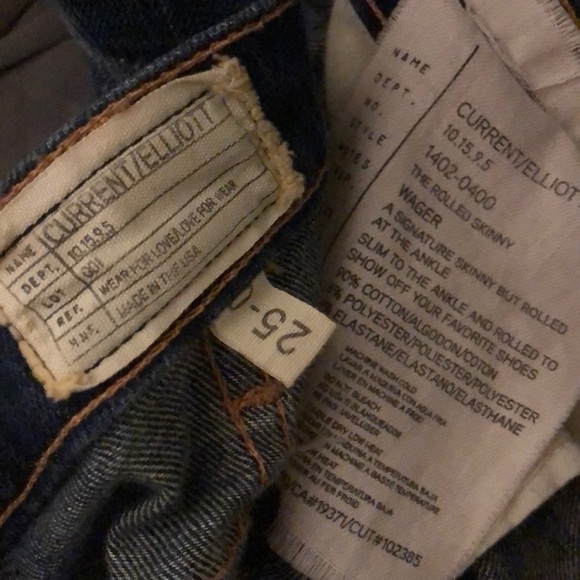 Current/Elliott The Rolled Skinny in Wager Size 25 - Picture 7 of 7